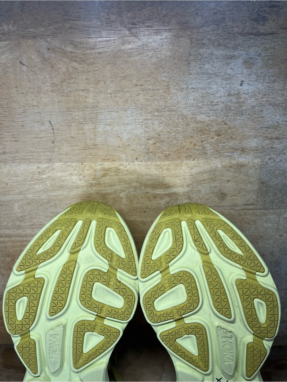 Hoka One One Bondi 8 Womens Size 9.5 Running Shoes Sneakers Golden Lichen - Picture 11 of 13